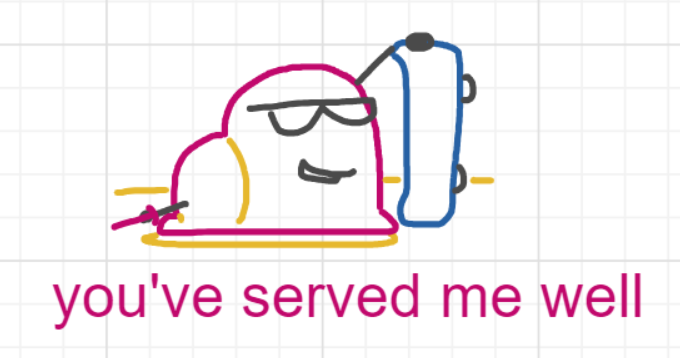 A panel from Running Duos, episode four of the Board Boards object show by Furretwalk/WalkingFurret.